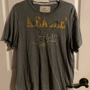American Eagle Outfitters Gray Short Sleeve Tee